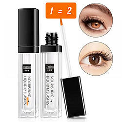 АКЦІЯ! 1=2 Сироватка для вій і брів Senana Nourishing Liquid Eyelashes, 7мл
