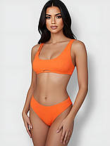 ОПТ Купальник топом рубчик Z.Five 9350 помаранчевий 36-44 на 42 44 46 48 50 розмір, фото 5