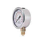 Манометр для тиску води THERMO ALLIANCE Forte на 6 бар з нижнім підключенням 1/4" Ø63 мм TAF170G6B, фото 3