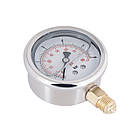 Манометр для тиску води THERMO ALLIANCE Forte на 6 бар з нижнім підключенням 1/4" Ø63 мм TAF170G6B, фото 4