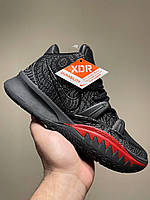 Чоловічі текстильні кросівки Nike Kyrie 7 Black Red чорні, стильні, легкі, комфортні