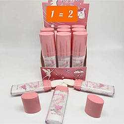 АКЦІЯ! 1=2 Мерехтливий Хайлайтер Спаркл для обличчя тіла та волосся Highlight Powder Stick Iman of noble Рожевий дизайн