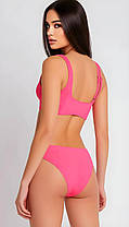 ОПТ Купальник топом рубчик Z.Five 9350 рожевий 36-44 на 42 44 46 48 50 розмір, фото 3