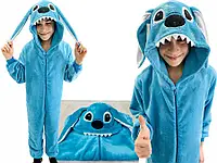 Пижама кигуруми Стич (голубой, махра) 03.18.09