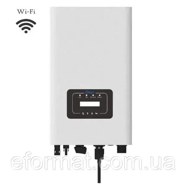 Мережевий інвертор 10кВт трифазний+WiFi, SUN-10K-G06P3-EU-AM2-P1, Deye