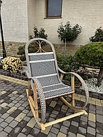 Крісло-качалка «Еліт Метелик в світло сірому кольорі"