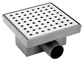 Душовий трап KP Czech FD02-S150 з нержавіючої сталі SUS304 150x150мм