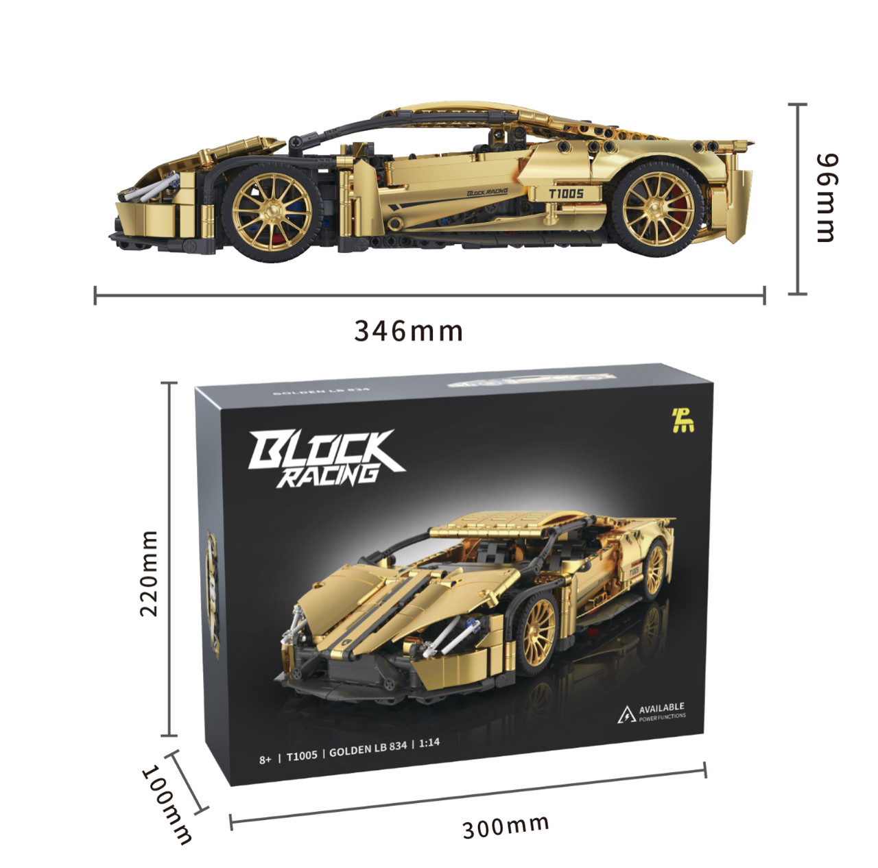 Конструктор Lamborghini Gold 1309 деталей G439476-T1005, фото 1