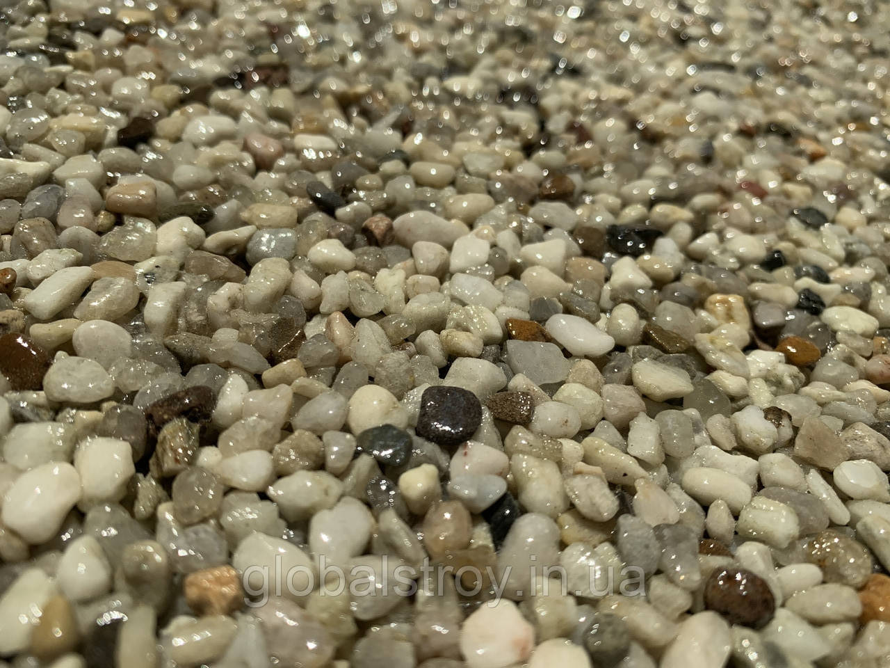 Кварцова крихта 3-5 мм чиста суха без пилу Anilo ANL 705 мішок 25 кг, фото 1