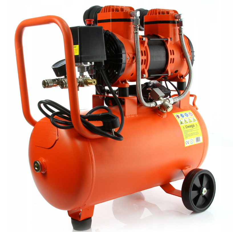 Безмасляний компресор BJC 24 л, 1500 Вт, 8 бар, 220 л/хв, 2-х поршневий, фото 1