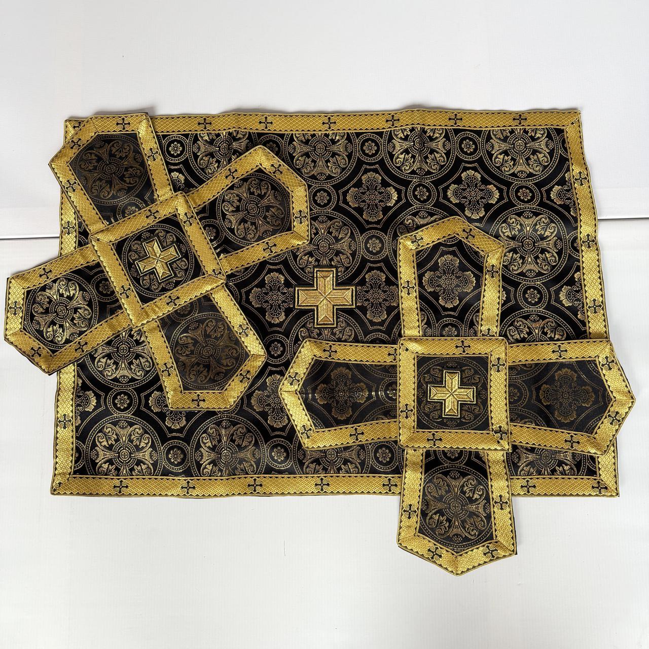Покрівці чорного кольору з повітрям комплект (церковна парча), фото 1