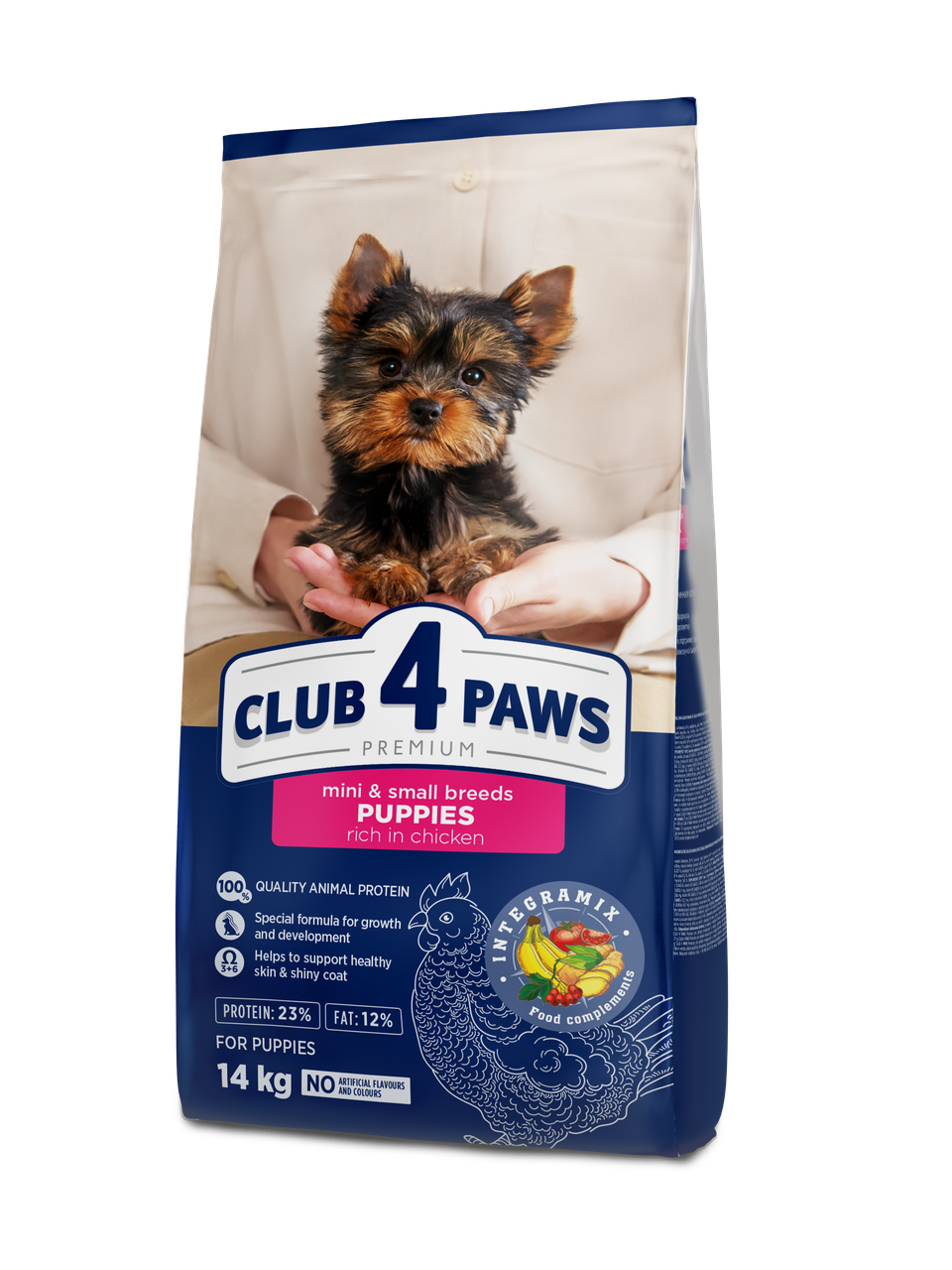 Клуб 4 Лапи корм для цуценят малих порід з куркою 14кг, фото 1