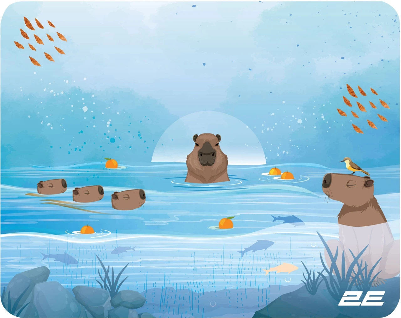 Килимок для мишки 2E Capybarra S 250*200 blue