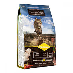 Сухий корм для котів Nutra Mix Maintenance (Нутра Мiкс для котів із середньою активністю), 9,07 кг.