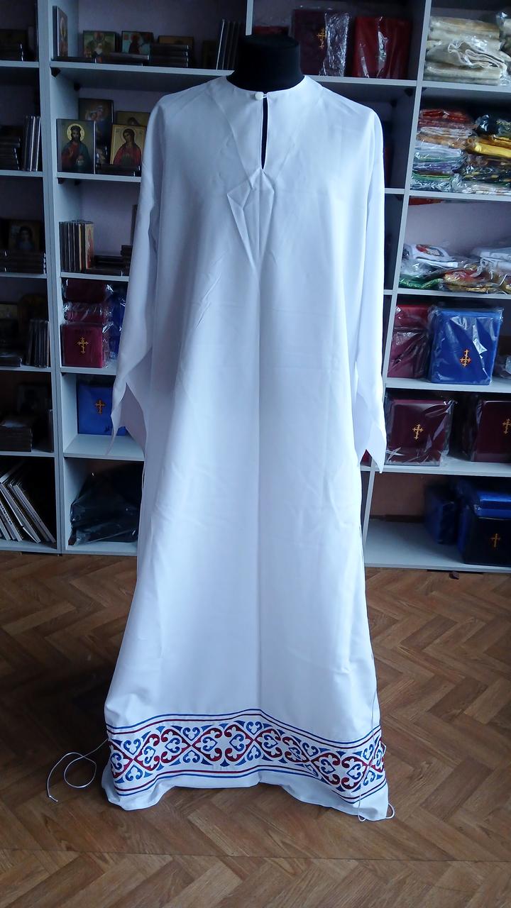 Підризник для священнослужителя з вишивкою (тканина габардин), фото 1