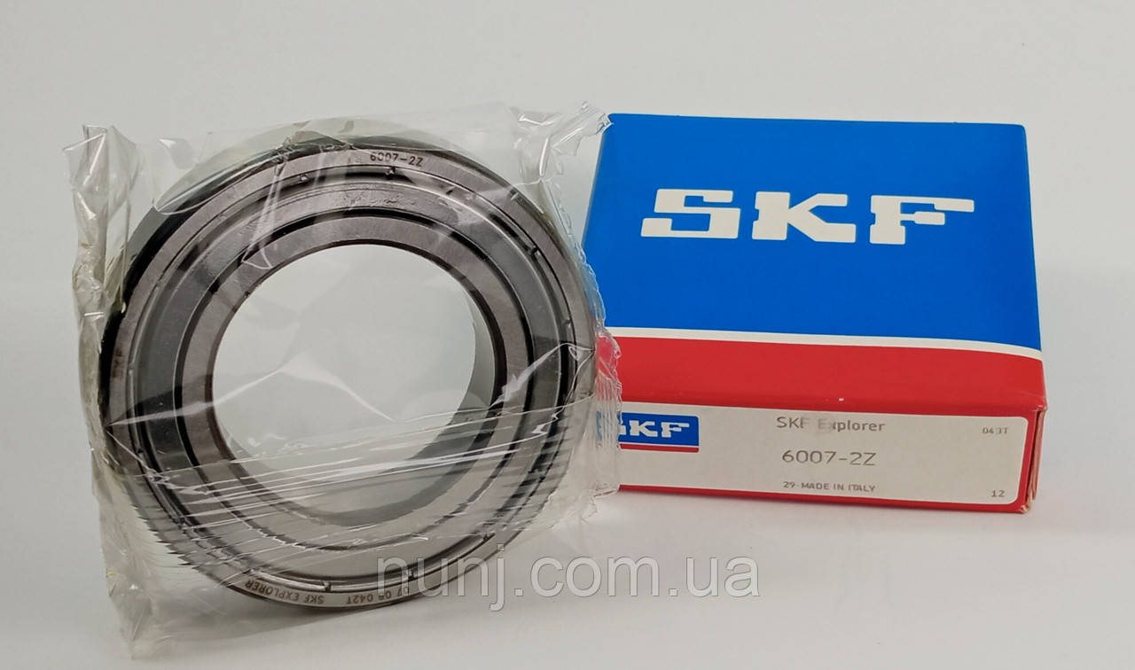 Підшипник 6007-ZZ SKF (80107) розміри: 35*62*14 кульковий радіальний закритий, фото 1
