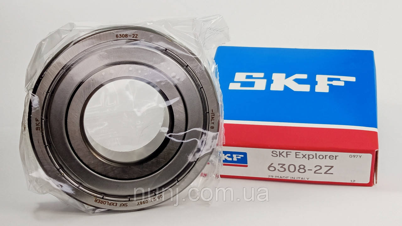Підшипник 6308-ZZ SKF (80308) розміри: 40*90*23 кульковий радіальний закритий, фото 1