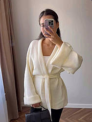 Жіночий кардиган; Кольори - шоколад, чорний, молоко ; Розмір: універсальний 42-46;