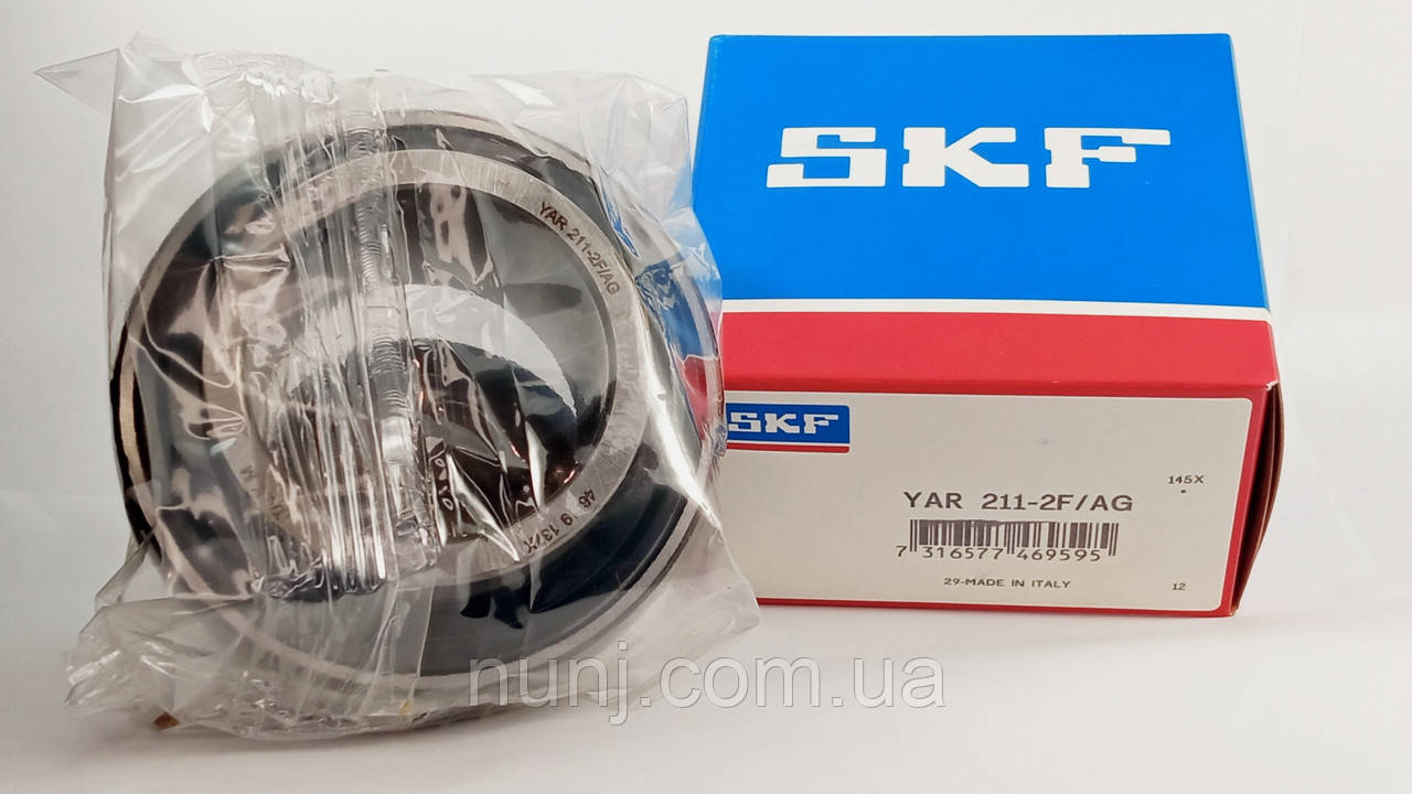 Підшипник YAR211-2F-AG SKF розміри: 55*100*55,6 закріплювальний типу UC, фото 1