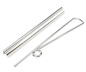 Притискач для грошей Дроту розмір 80 мм колір Нікель