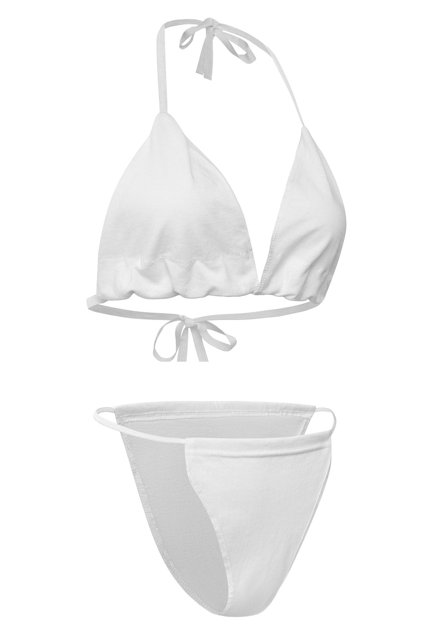 Одноразовий комплект для процедур spa спа, солярію, масажу (топ та трусики), фото 1