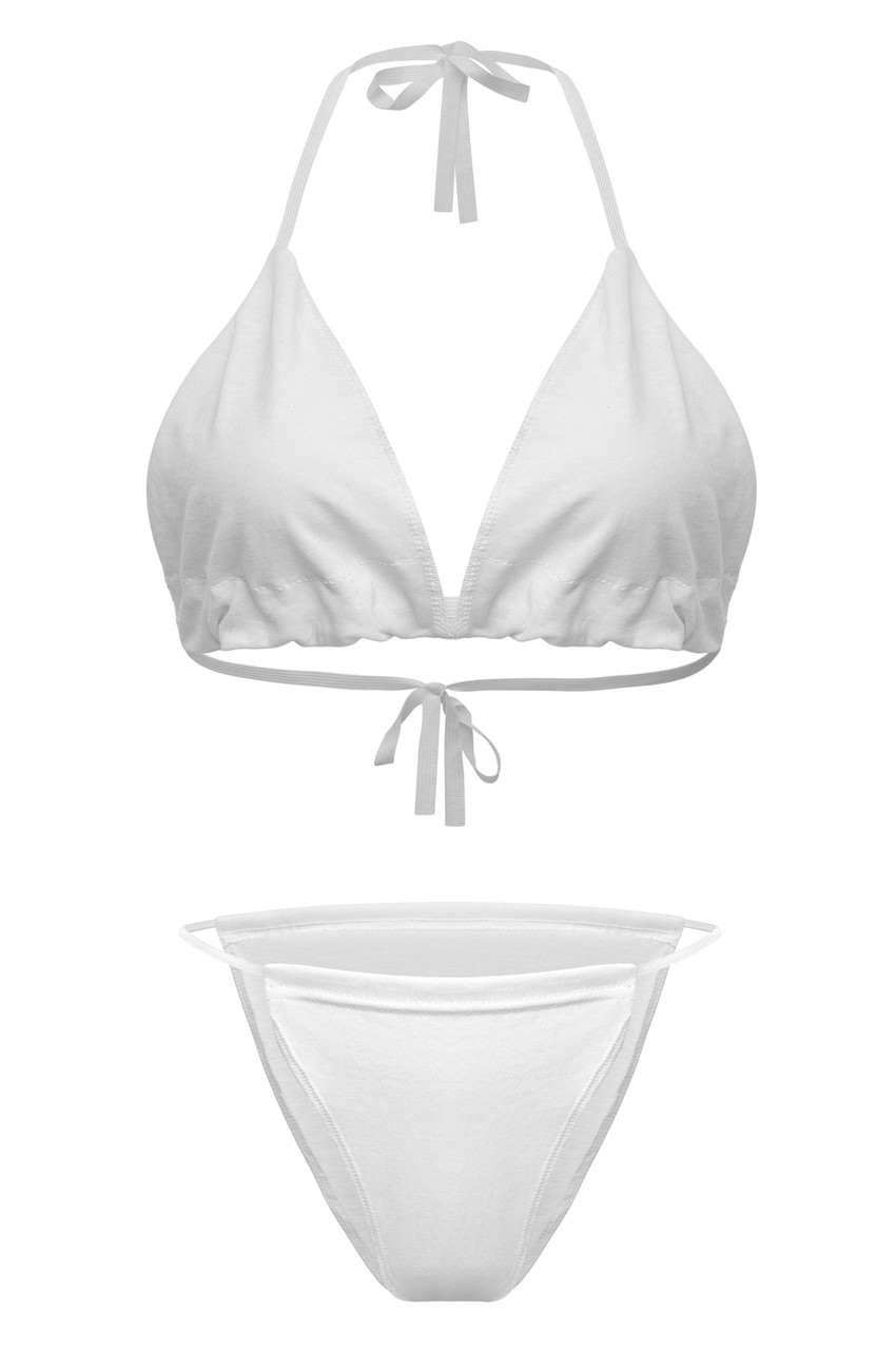 Жіночі одноразові комплекти для процедур зі 100% бавовни 100 од, фото 1