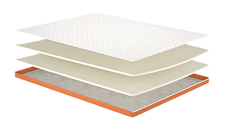 Матрац топпер Flip Orange/Оранж, Розмір матрацу (ШхД) 70x190