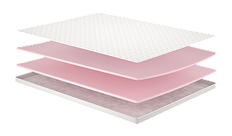 Матрац топпер Flip Granat/Гранат, Розмір матрацу (ШхД) 70x190