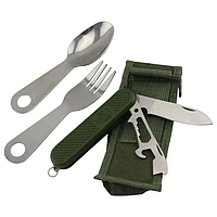 Туристичний набір Traveler K-601 (4 в 1) 10,5 см в асорт. + чехол