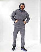 Теплий чоловічий костюм оверсайз кофта та штани