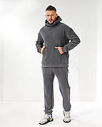 Теплий чоловічий костюм оверсайз кофта та штани