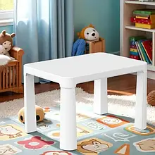 Стіл дитячий білий 0402 Технок пластиковий 75 х 54 х 47 см