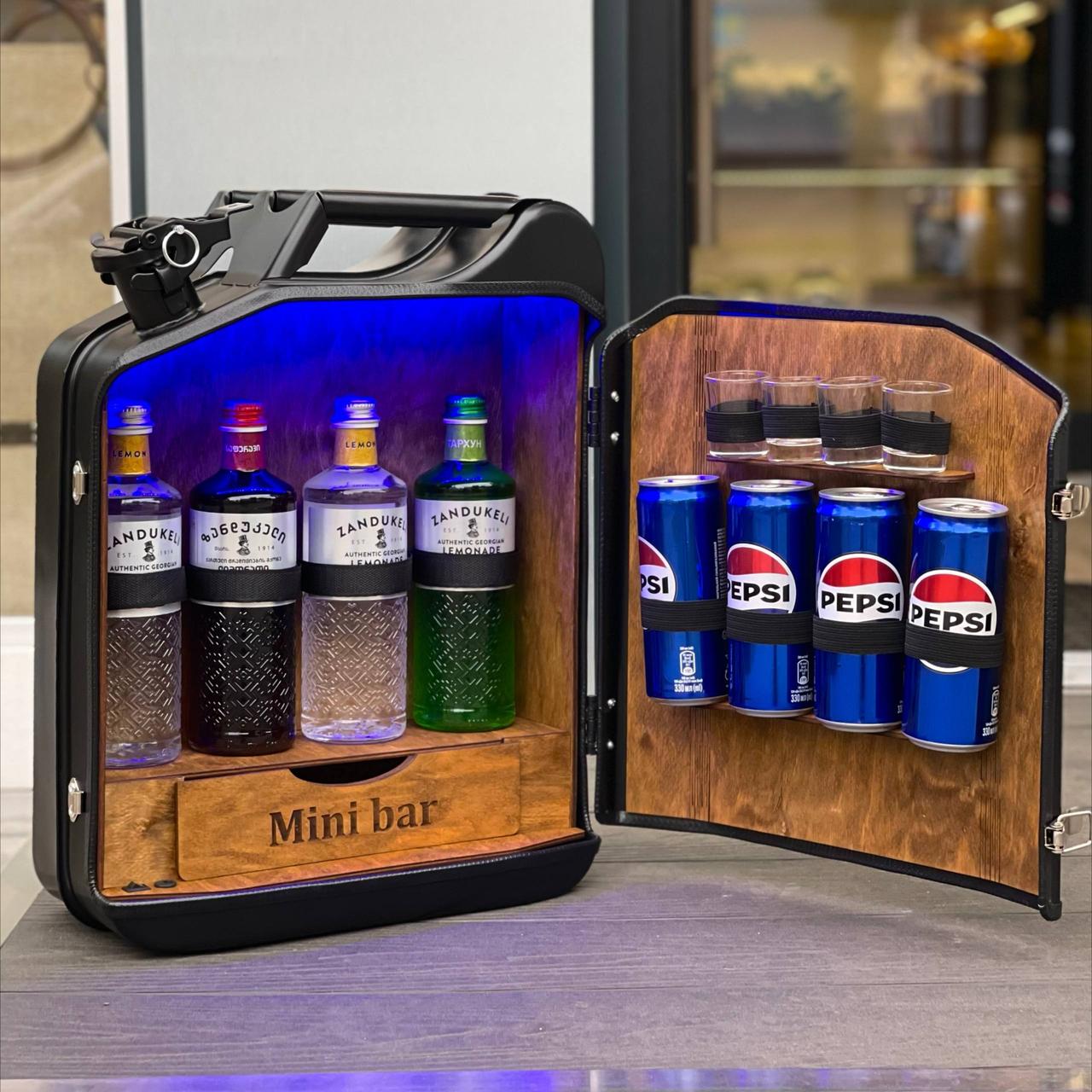 Каністра-бар на 20 л оригінальний подарунок чоловікові, куму, другу, шефу, військовому, командиру, комбату, фото 1