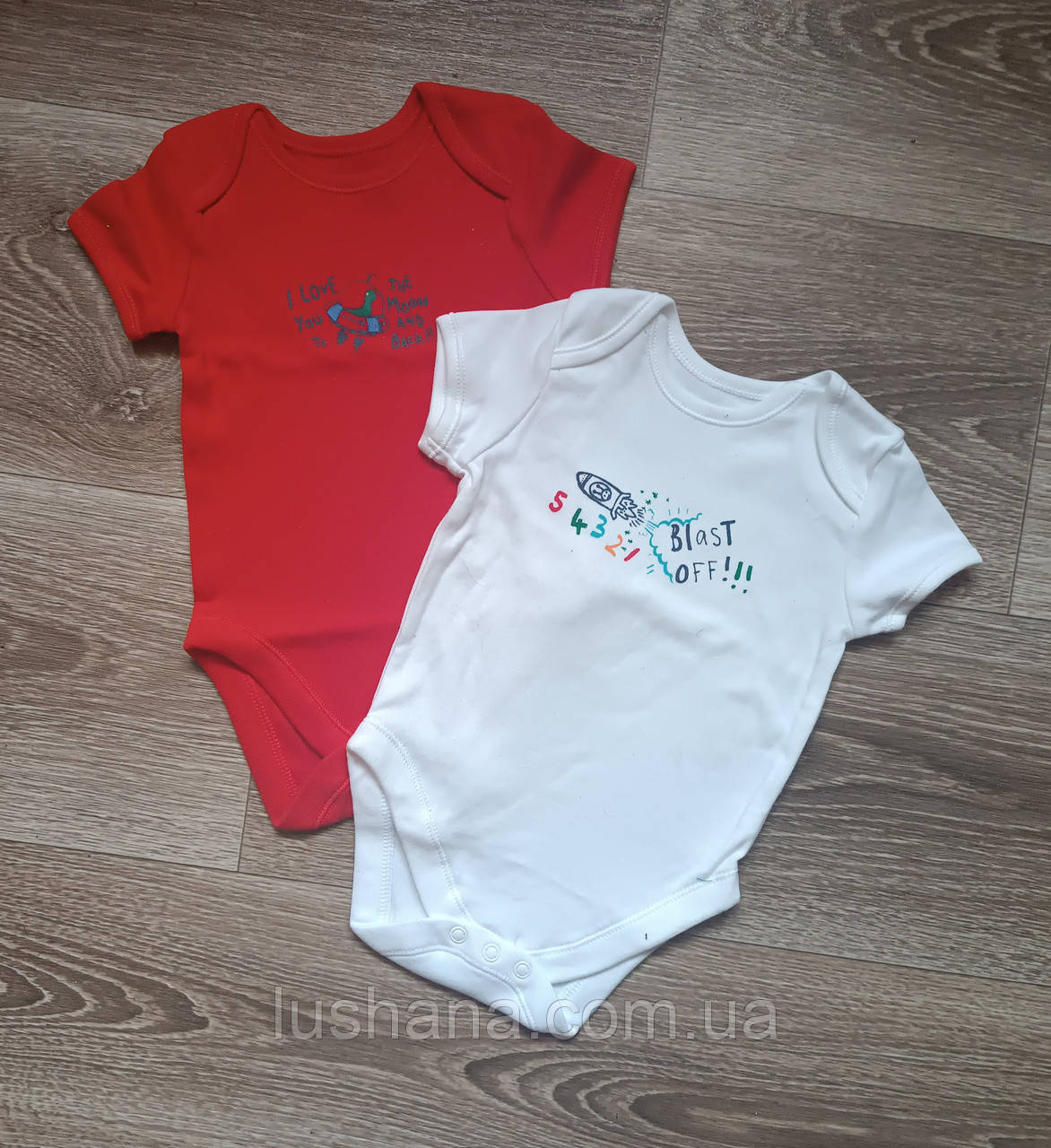 Боді футболка George на хлопчика / р.68-74 / 6-9 міс. / 1 шт. / червоний, фото 1