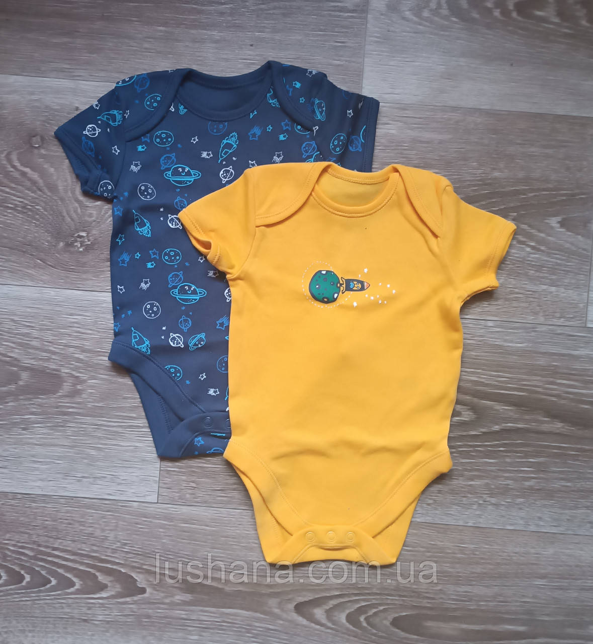 Боді футболка George на хлопчика / набір / р.68-74 / 6-9 міс., фото 1