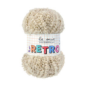 Пряжа букле La Mia Retro, колір слонова кістка