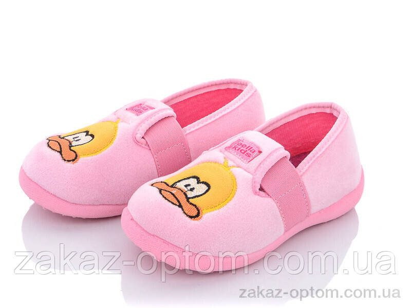 Тапки дитячі весна-осінь (6 пар р.21-25) Туреччина капці — 1 рожевий