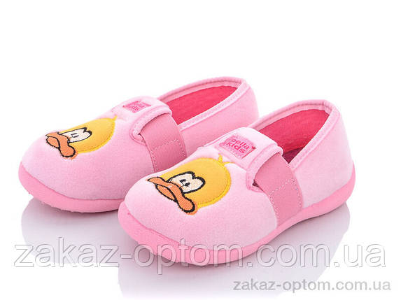 Тапки дитячі весна-осінь (6 пар р.21-25) Туреччина капці — 1 рожевий, фото 1