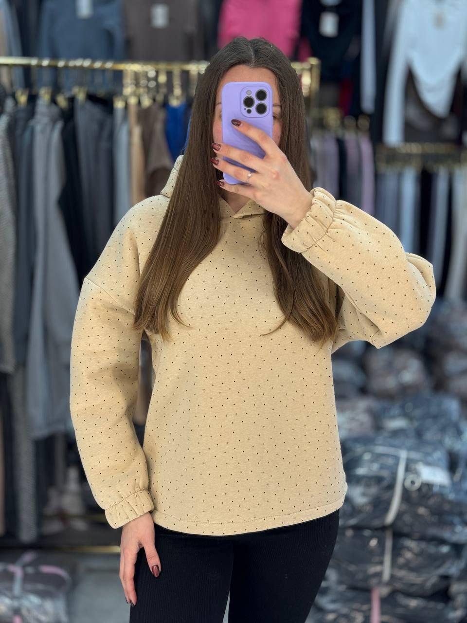 Батник на флісі для милих дам "Трихнитка". Розміри: 42-44, 46-48, фото 1