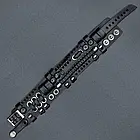 Браслет Стімпанк чорний (bsp-11), фото 2