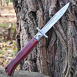 Ніж викидний стилет АКС 22,5см в дереві, фото 5