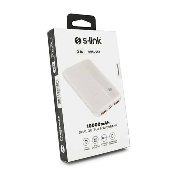 Повербанк S-Link IP-G10N 10000 mAh White, фото 1