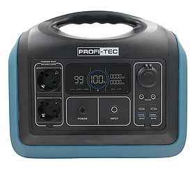 Портативна зарядна станція PROFI-TEC PPS1200 LiFePO₄ (1200 Вт, батарея 992 Вт⋅год)