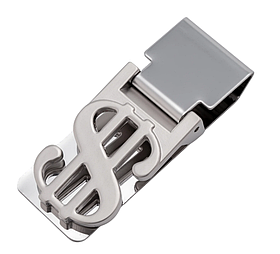 Притискач для грошей СК-0115 розмір 58мм нержавійка колір Нікель