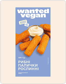 Wanted vegan Рибні палички рослинні кількість 200 г