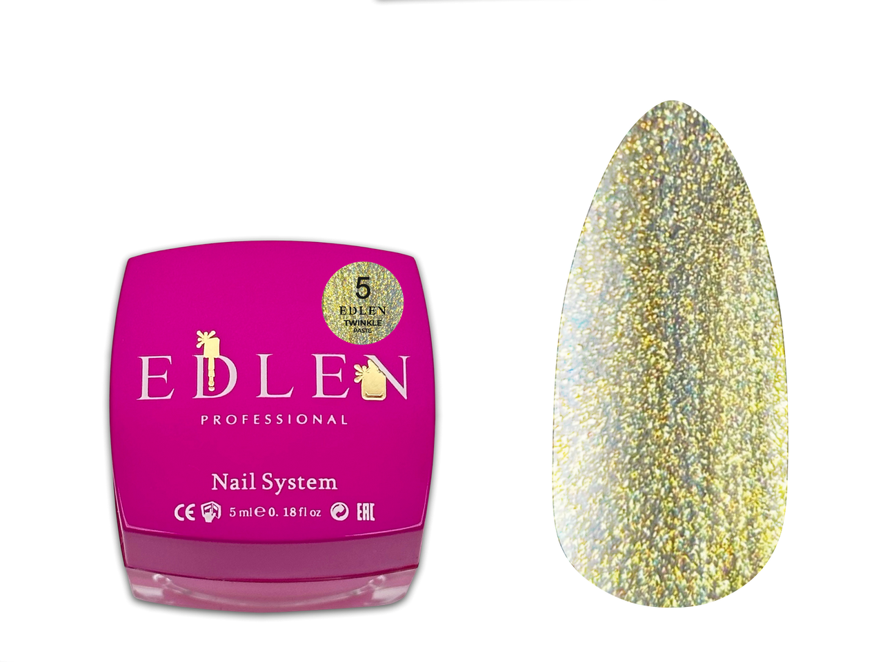 Edlen Professional Паста для дизайну №05 Twinkle Paste, 5 мл, фото 1