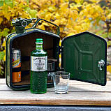 Каністра бар 5 л у зеленому кольорі, міні-бар, оригінальний подарунок татові, чоловікові, військовому, фото 2