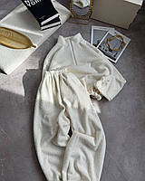 Теплый объемный костюм женский барашек на велюре 42-46