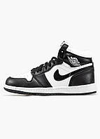 Nike Air Jordan 1 Winter Black White зимние кроссовки