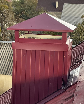 Ковпак на комин із чотирьоскатним дашком, фото 1